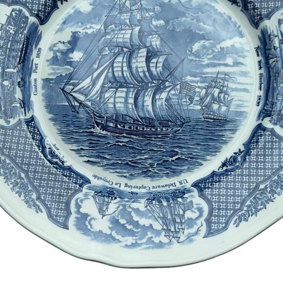 Alfred Meakin 1970’s Friendship of Salem Fair Winds Collectible Plate 10.5” #4 - Picture 5 of 16